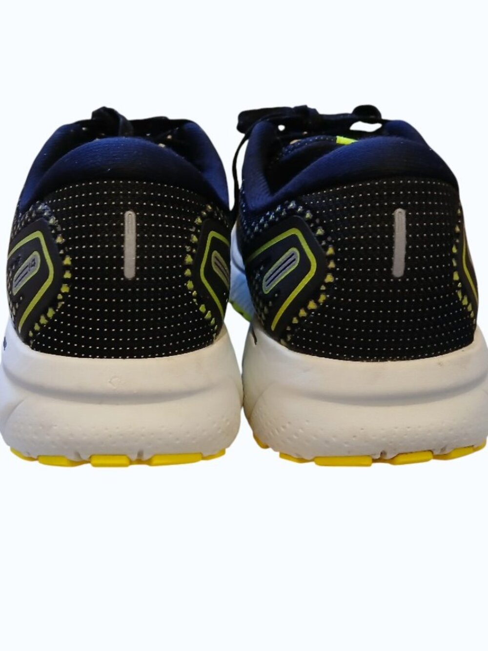 BROOKS GHOST 14 Black & Neon Yellow Running Shoes - Like New - Picture 10 of 12